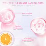 Niacinamide+ sodium hyaluronate +vitamic C kit